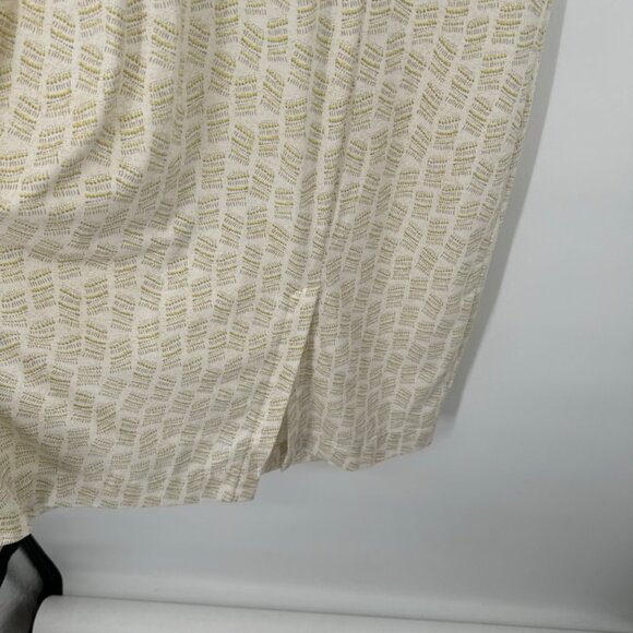 Royal Robbins Essential Tencel Dash Dress Midi Size XL Cream Allover Print UPF 5 - Picture 4 of 11